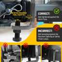 Wyckoff 2" Anti-Rattle Hitch Clamp with 2 Silencer Pads, Heavy Duty Steel Tightener & Hitch Stabilizer, Quieter Towing, Powder Coated for Corrosion Resistance