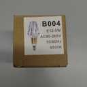 E12 LED Bulb 5W,85-265V 6500K White Light Edison Screw Light, Decorative Atmosphere Lamp for Home/Restaurant, E12 Base Imitation crystal Style Bulb, Professional Decorative Lights (E12-B004)