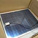 12" Solar Exhaust Fan for Greenhouse with Battery and Adjustable Thermostat, Attic Fans for Garage and Shed with 2PCS 30W Bifacial Solar Panels