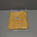 SpaceDresser Sheer Voile Window Treatment Rod Pocket Curtain Panels for Kitchen Bedroom Living Room Drapes Sunlight Filtering Privacy Semi Home Decor Assorted Colors Sizes (Yellow, 52 W x 84 L)