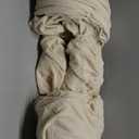 H.VERSAILTEX 4 Piece Stretch Couch Covers for 3 Cushion Couch Sofa Furniture Slipcovers Feature Upgraded Thicker Jacquard Fabric (Sofa, Natural) (Large)