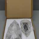 2 Pcs White Ceramic Christmas Tree with LED Tea Lights & Remote Control, Farmhouse Tabletop Christmas Decorations Indoor for Mantle, Fireplace, Shelf Winter Holiday Home Decor (9.5" H & 7.5" H)