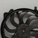 TYC 621080 Mini Cooper Replacement Radiator/Condenser Cooling Fan Assembly, Black