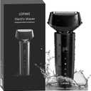 Electric Razor for Men with Floating Dual Blade Head, Rechargeable Wet & Dry Electric Razor, USB-C Cordless Mens Shaver with Travel Lock for Face Grooming