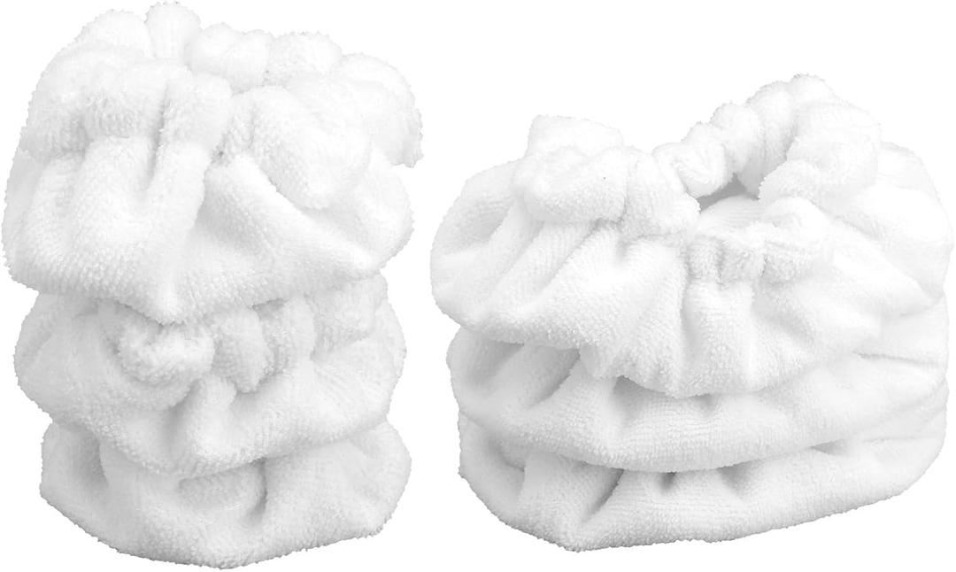 6pcs Reusable Steam Cleaner Accessories, Steamer Shot Cleaning Cover Attachment 3 Rectangle & 3 Triangle Microfiber Bonnets Washable Double-Layer Mop Cloth Pads for Dupray Neat Steam Cleaner