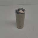 Manna Groove Stainless Steel Insulated Tumbler with Locking Tritan Lid and Flip-up Straw - 20 Oz - Dandelion Powder Coat