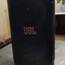 JBL PartyBox Stage 320 - Portable Party Speaker with Telescopic Handle & Wide, Sturdy Wheels, Powerful JBL Pro Sound, Futuristic lightshow, Up to 18 Hours of Play time, Splash Proof (Black)