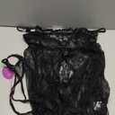 Avidlove Babydoll Lingerie for Women Honeymoon V Neck Chemise Sexy Exotic Open Front Negligee (1-black) XL