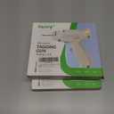 2 x Quick clothing fixator, micro needle clothing sewing gun, mini clothing embroidery gun quick sewing tool, including 1 needle, 1000 white and 1000 black 4.5mm fasteners (White)