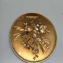 SIKOO Vintage Wall Sculptures Gold Flower Wall Art Hand Painted Ornate Wall Hanging Decoration Antique Pediment Wall Statue Ornament Decor Gallery for Kitchen Bedroom Living Room,Gold