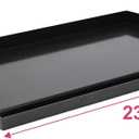 Universal 25" x 16" Nano-Ceramic Nonstick Coating Grill Griddle for Gas Grill, Cast Iron Griddle for Charcoal, Gas Grills, Camping, Flat Top Plate Insert with Grease Groove and Removable Handles
