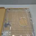 19.2 in. x 14.2 in. Rear Drain Kitchen Sink Bottom Grid with Supersoft Silicone Feet in 304 Grade Stainless Steel