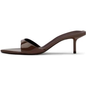 Mattiventon Kitten Heels Pointed Open Toe Slip On Slingback Heels Mules Sandals Summer Fashion Party Wedding Prom Dress Shoes, Size 9