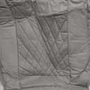 CAR PASS Piping Luxury PU Leather Two Front Car Seat Covers, Waterproof Anti Slip Seat Covers Compatible with Front Seat Armrests,Universal Fit for Suvs,Vans,Trucks,Airbag Compatible(All Gray)