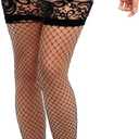 Sexy High Wait Fishnet Tights, Fishnet Stockings for Women, Black Lace High Waist Sexy Tights for Women