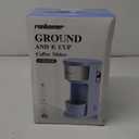K Cup Coffee Maker, Pod Coffee Machine, 14-Oz Brew Sizes.Ground Coffee maker. (Violet)