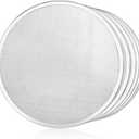 New Star Foodservice Restaurant-Grade Seamless Aluminum Pizza Baking Screen, 16 Inch, Pack of 6