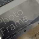 Grey Photo Frame, with Hooks and Brackets, these frames can be Displayed Vertically or Horizontally on a Table or Wall