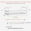 Expandable Under Cabinet Shelf Organizer with 0.94 Inches Thick Clips, Heavy Duty Extendable Under Shelf Storage Basket for Pantry or Laundry Room, White, 1 Pack, Interior: 5.7" H x 8.54" D