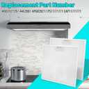 2 PCS WB02X27207 Range Vent Hood Grease Filter Replacement for GE Model JVX5300BJ1TS JVX5300EJ2ES JVX5305DJ2WW, Replaces 4463981 AP6039217 PS11771771 EAP11771771, 13.75"L 13.75"W 0.35"Th