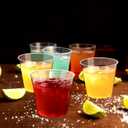 Byvivace Shot Glasses, 500 Counts 1OZ. Disposable Plastic, Clear, Crack Proof, 1.0 Ounces, Modern Design for Parties