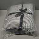 Lush Decor Ticking Stripe Bedspread King Size 3 Piece Set Black - Ruffle Bedding Set King Bedspreads - Striped Bedding - Farmhouse & Coquette Decor