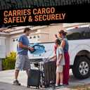 Truck Bed Cargo Net  4 x 6 Foot, Heavy-Duty Elastic Mesh with 12 Black Clips and Storage Bag for Pickup for Cargo Netting, Securing Loads in Trailers, SUVs & Roof Racks