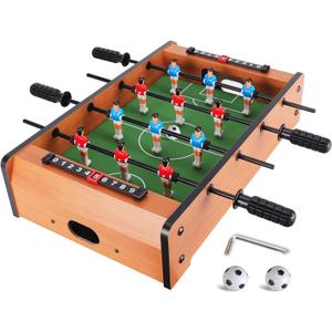 WIN.MAX Mini Foosball Table (Upgrade) 20-Inch Foosball Table Adult Size Top Football/Soccer Game Table for Kids Easy to Store