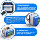 14.8V 3500mAh Battery Pack for Robot Vacuum Cleaner 360 S5 S7 S7 Pro T90 X9 Vacuum Spare,Battery for LIFERO RX9 Robot Vacuum with Tools Replacement Battery