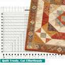 Slotted Quilting Ruler, 17-3/4in x 22in, XL Quilting Rulers and Templates, Non-Slip Grip Extra Large Acrylic Fabric Strip Cutting, Sewing, Crafting, Patchwork Ruler & Template