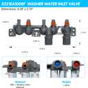 5221EA1008F AJU73213301 LG Washer Water Inlet Valve AJU75152601 2025 Upgrade for Kenmore WT5680HWA WT7200CW WT5170HV WT4970CW WT1201CW, Replaces 5221EA1008F AP6308239 TAW35618287 PS3527446