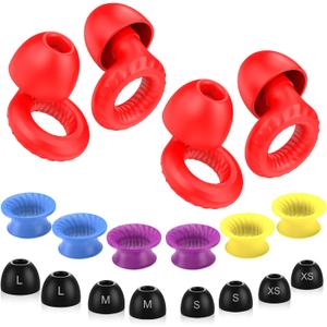 Ear Plugs for Sleeping Noise Cancelling -30dB, 2-Pack Reusable Soft Noise Reduction Ear Plugs for Sleep, Travel,Deep Focus, Hearing Protection,Concert with Carrying Case(