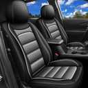 Custom Equinox Seat Covers for Chevrolet Chevy Equinox 2018 2019 2020 2021 2022 2023 2024, LT LS Premier RS LT Fleey (Not for EV), Faux Leather Car Seat Covers Full Set for Equinox - Gray