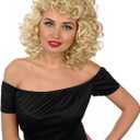 fun shack Blonde Bob Curly Wig, Platinum Short Curly Hair Wig for Women, Perfect for Parties and Events, One Size