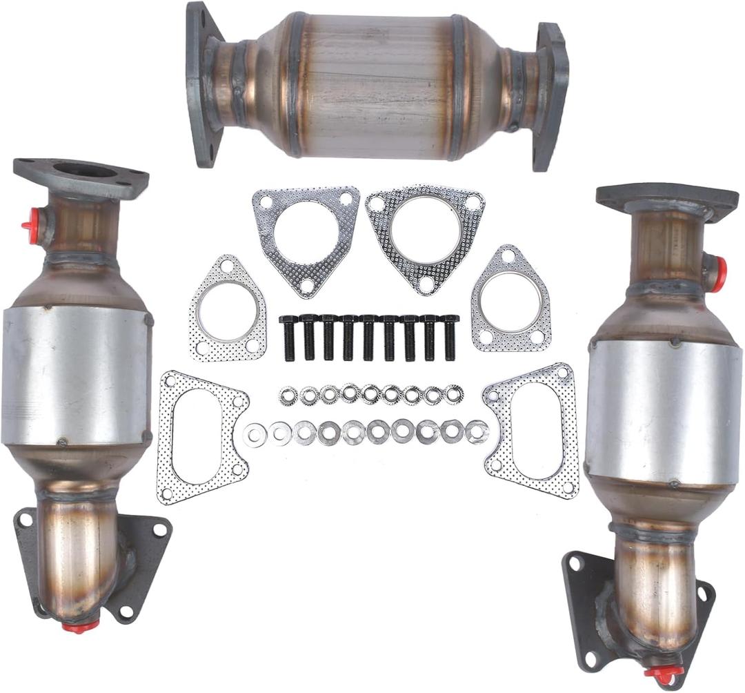 Catalytic Converter Set 1 and 2 LH RH Replacement for Honda Pilot 3.5L 2005-2008 OE# 45106 45107 45108 16450 16451 16351
