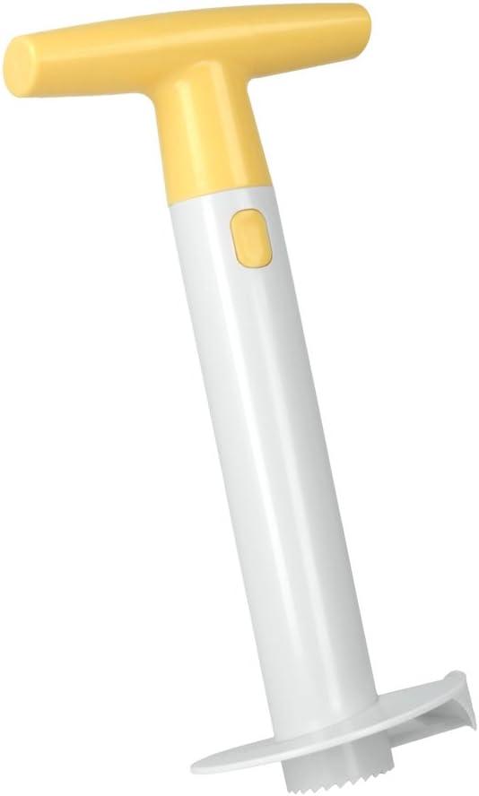 Pineapple Corer, [Upgraded, Reinforced, Thicker Blade] Newness Premium Pineapple Corer Remover, Stainless Steel Pineapple Core Remover Kitchen Tool with Sharp Blade for Diced Fruit Rings, Yellow