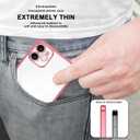 for iPhone 12 Case Clear, Electroplating Protective Case, Thin Soft Transparent Protective Cover, Non-Yellowing Shockproof Military-Grade Protection Anti-Scratch Rose Gold