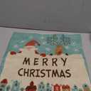 Christmas Pillow Covers 18x18 Set of 1 Colorful Geometric Christmas Tree Throw Pillows Winter Snowflake Pillow Cases Outdoor Holiday Decor Linen Cushion Covers Xmas Decorations for Home Couch