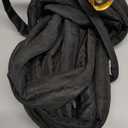 Garden Hose 50ft, Non-Expanding, Lightweight, Leak-Proof Metal interface, No-Knots, Portable, Wear-Resistant, Sturdy, Flexible, 3/4GHT, Water Hose for Yard, Garden (Black)