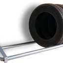 Martins Industries Wall-Mount Tire Rack  Heavy-Duty Steel Storage for 8 Tires | 500 lb Capacity | Fits Up to 34" OD | Adjustable Crossbar | SUV & Light Truck Tire Holder