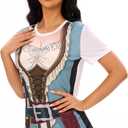 MISS FANTASY Pirate Shirt Women Men - Pirate Costume Outfits Halloween Unisex Adults (L)