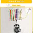 2 x Upgraded 9.5Large Acrylic Straw Holder With Drainage Holes for Cabinet Door - Reusable Tumbler Straw Organizer Storage Rack for Counter Cupboard Door Mounted,Space Saving Kitchen Accessories