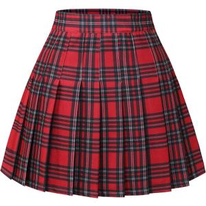 Pleated Skirts for Women High Waist Mini Tennis Skater Skirt Casual Basic Skirts Cheerleader
