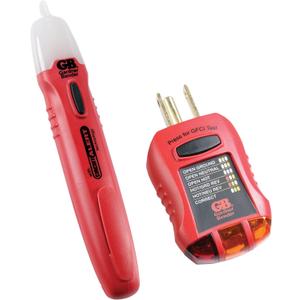 Gardner Bender GTK-2 Safety Kit, GVD-3504 Non-Contact Voltage Tester and GFI-3501 GFI Tester, 2-Piece Gardner Bender GTK-2 Safety Kit, GVD-3504 Non-Contact Voltage Tester and GFI-3501 GFI Tester, 2-Piece