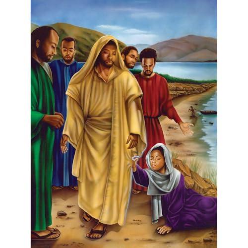 African American Expressions - Hem of His Garment Puzzle – 500-Piece African American Biblical Jigsaw Puzzle for Adults | Inspiring Christian Puzzle with Vibrant Artwork