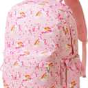 Vorspack Kids Backpack for Girls - 15 Inch Girls Backpack Ages 5-8, Cute Unicorn Bookbag School Bags for Elementary School - Pink