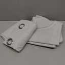 100% Blackout Curtains 84 Inch Length 2 Panels Set, Black Out Curtains for Living Room, Greyish White Thermal Insulated Grommet Drapes Bedroom Luxury Decor (52W  84L inch, Greyish White)