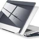 Crystal Clear Case for HP Envy x360 16-inch 2-in-1 Laptop 2024, Lightweight Hard Shell with Scratch-Resistant Protection, Precise Cutouts, Easy Installation, with Ventilation & Anti-Slip Feet, Black