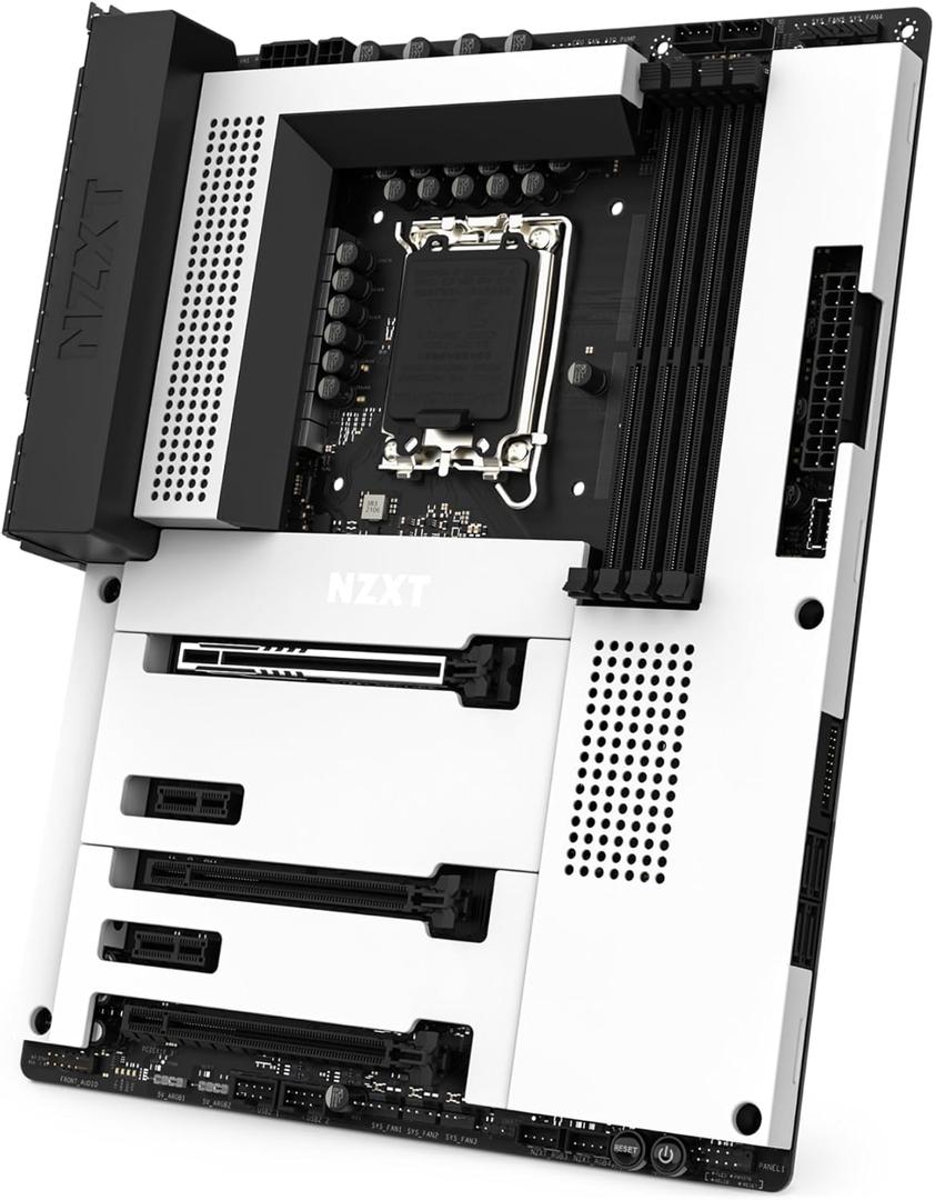 NZXT N7 Z790 ATX Gaming Motherboard - Intel Z790, WiFi 6E, Bluetooth, White