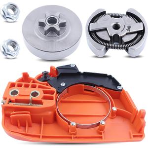 Chainsaw Chain Brake Assembly & 3/8-6T Sprocket Clutch Drum Assembly Kit for Husqvarna 235 236 240 235E 240E 236E Chainsaws, Clutch Sprocket Side Cover Rep 525628901 545071103 Clutch # 530047061